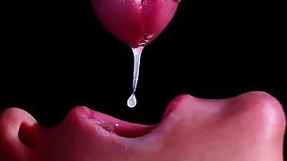 CLOSE UP: BEST Milking Mouth for your DICK! Sucking Cock ASMR, Tongue and Embouchure BLOWJOB DOUBLE CUMSHOT -XSanyAny